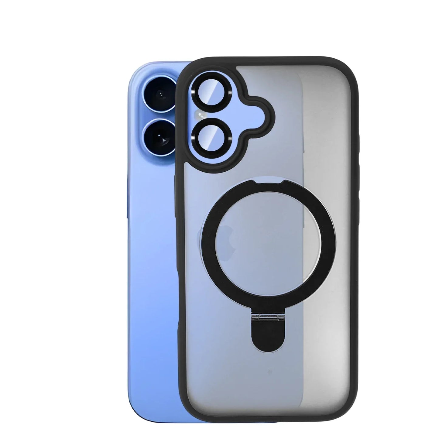 MagSafe Magnetic Case with Finger Ring for iPhone 17 with Shock-Absorbing Back Cover - sky-case