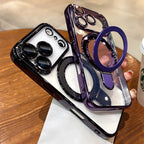 Luxury Plating MagSafe Magnetic Bracket Case - sky-case