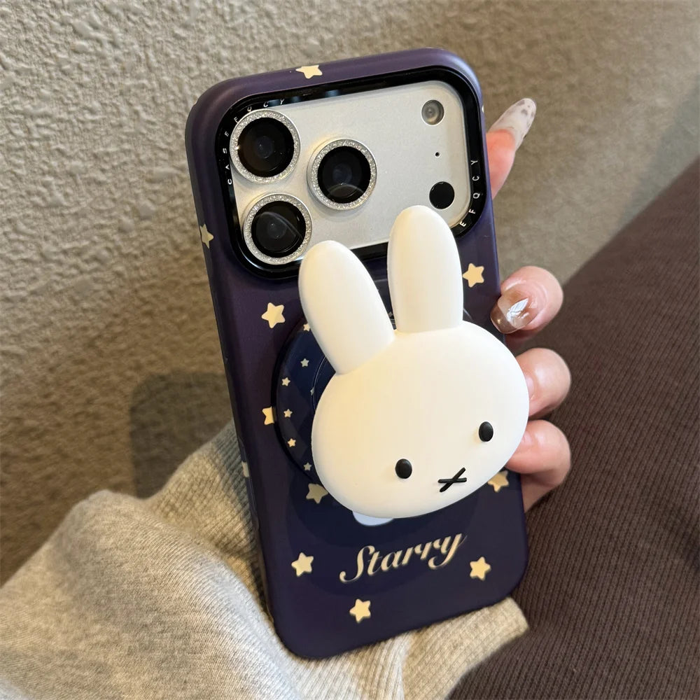 Kawaii Star 3D Bunny MagSafe Case - sky-case