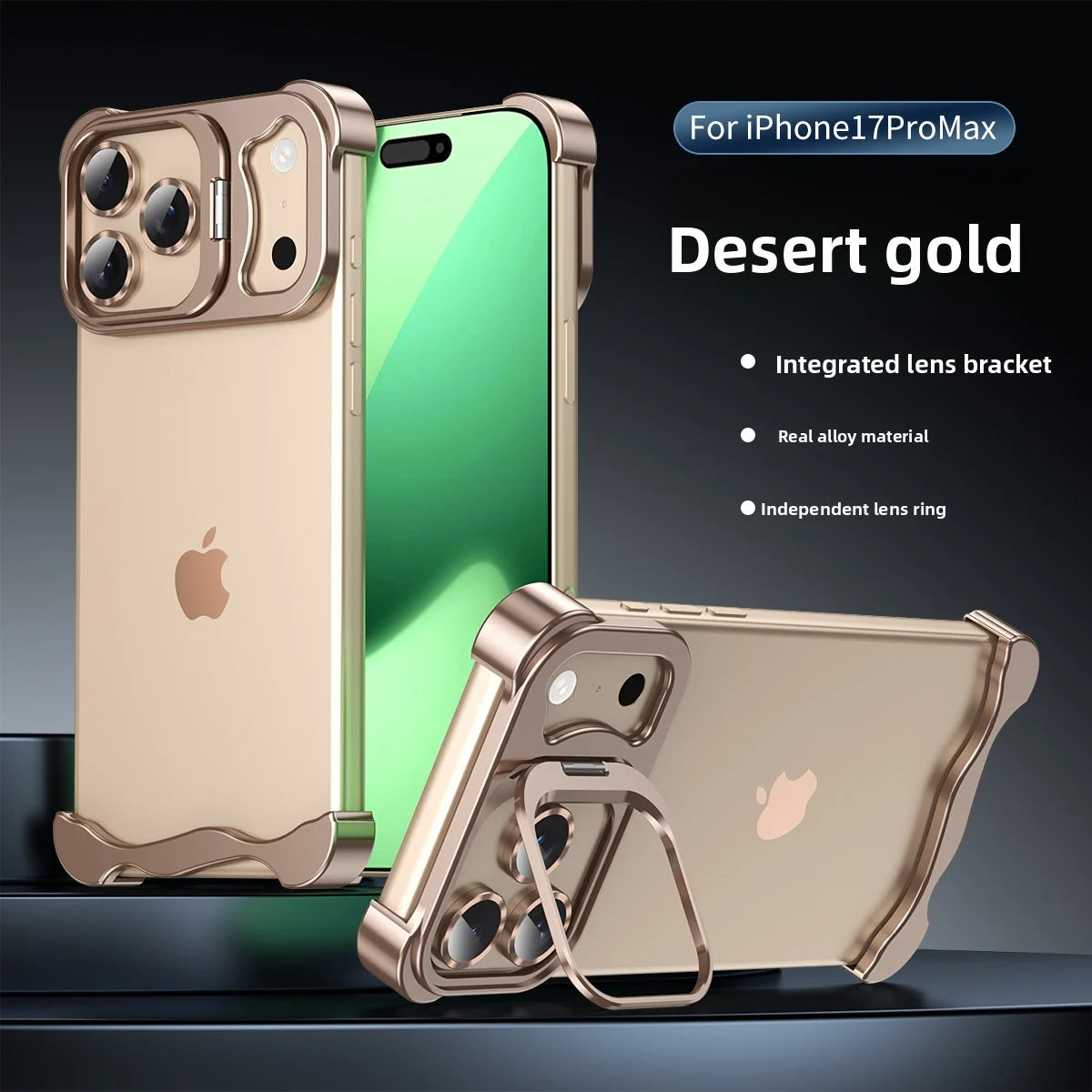 Metal Case with Shockproof Lens Holder and Heat Dissipation, Suitable for iPhone - sky-case