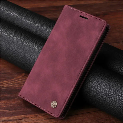 Luxury Leather Flip Phone Case for Samsung Galaxy Wallet Cover - sky-case