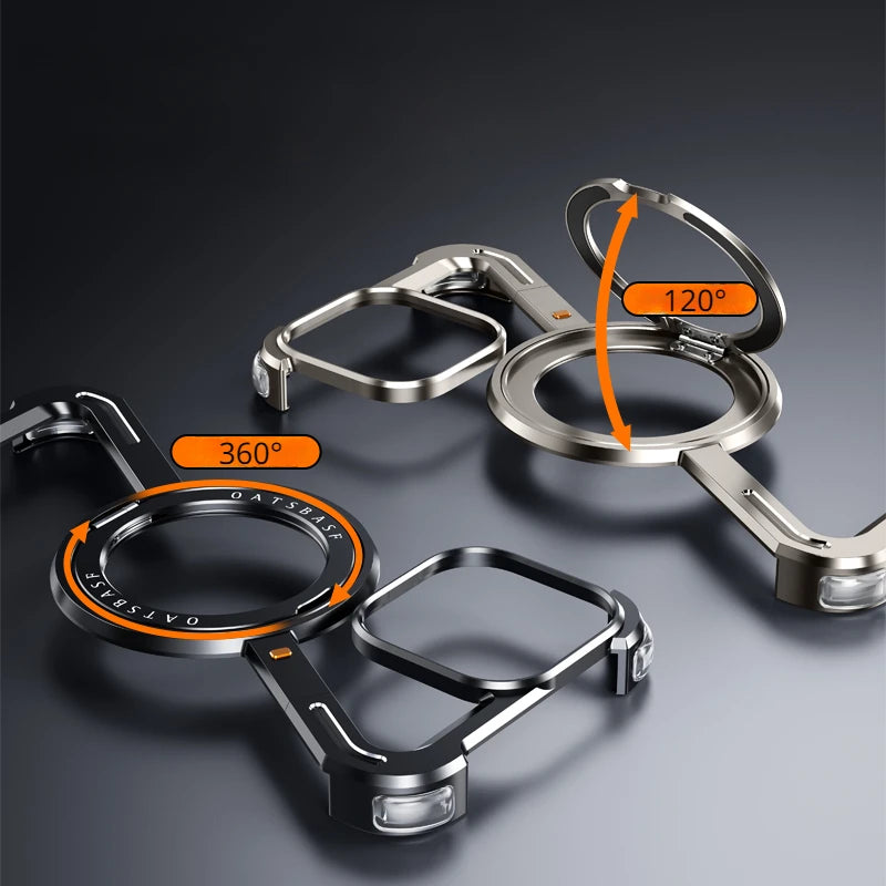 Luxury Aluminum Alloy Frame 360° Rotation Shape Metal Holder Phone Cover - sky-case