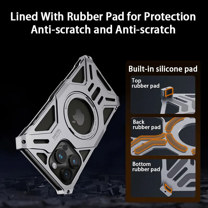 New Anti-Fall Aluminium Phone Cover - sky-case