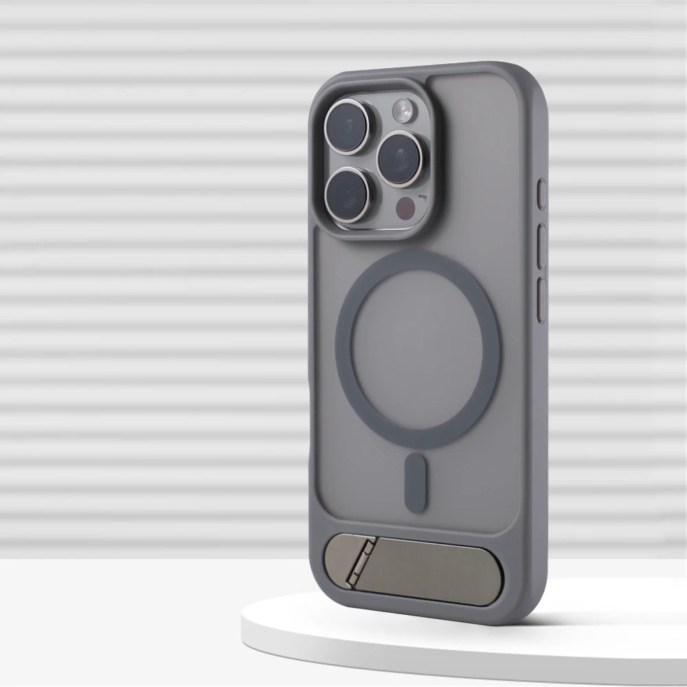 Invisible Magnetic Matte Kickstand Case - sky-case