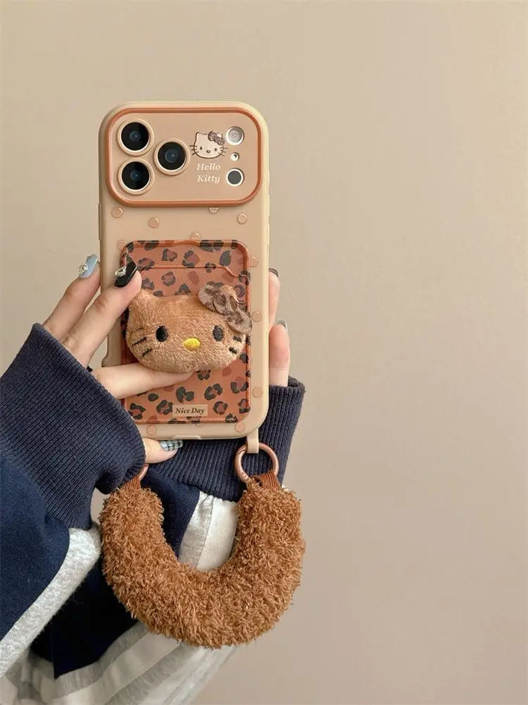 Kawaii HelloKitty Lanyard Strap Case - sky-case