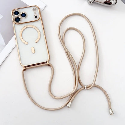 Luxury Plating Magnetic Necklace Case - sky-case