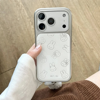 Cute Rabbit Plush Pendant Case - sky-case