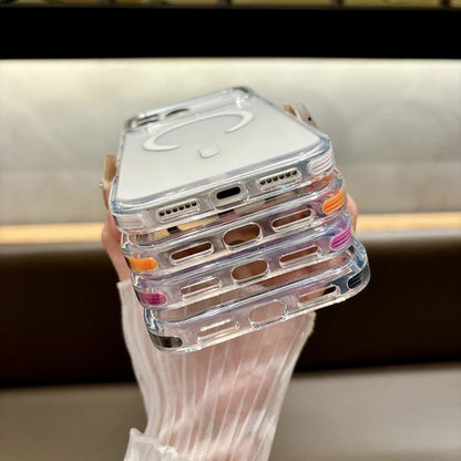 Transparent crystal wireless charging magSafe iPhone case - sky-case