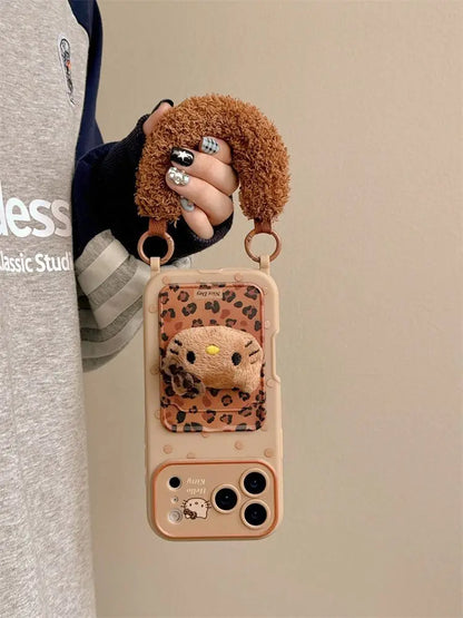 Kawaii HelloKitty Lanyard Strap Case - sky-case