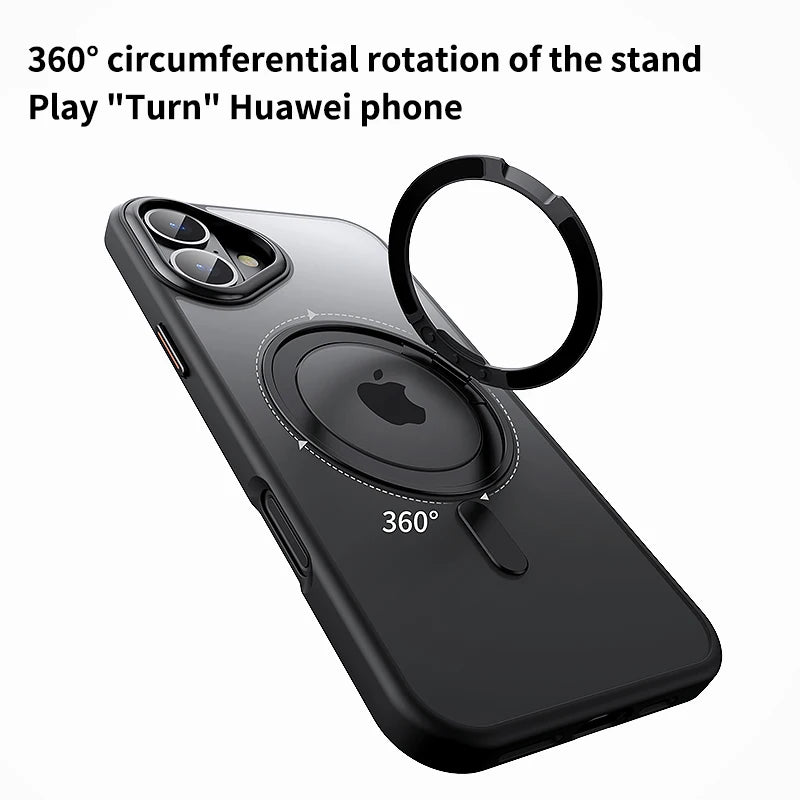 360 Rotating Metal Magnetic Clear Cover - sky-case