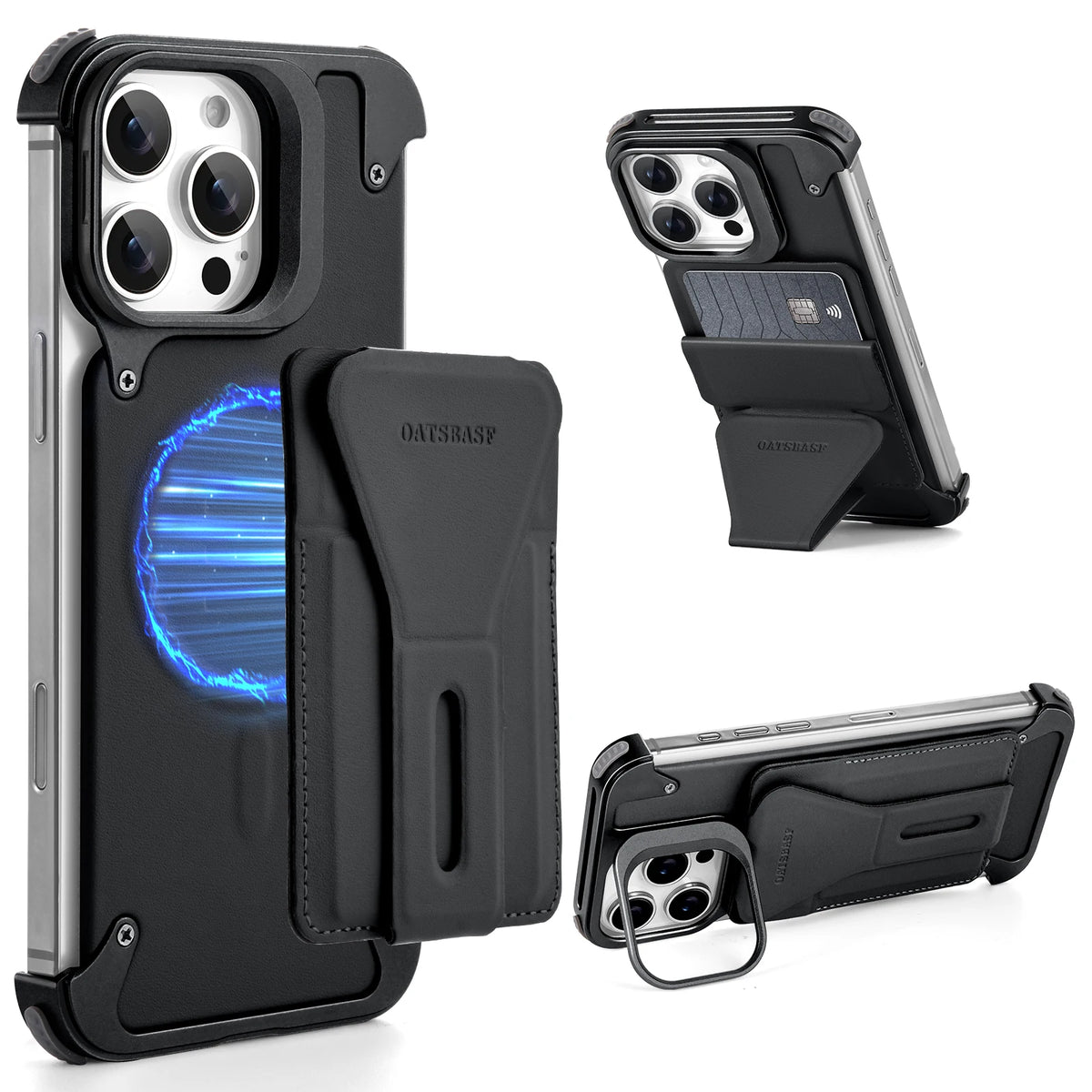 Luxury Stand Magnetic Card Holder Protective Cover - sky-case