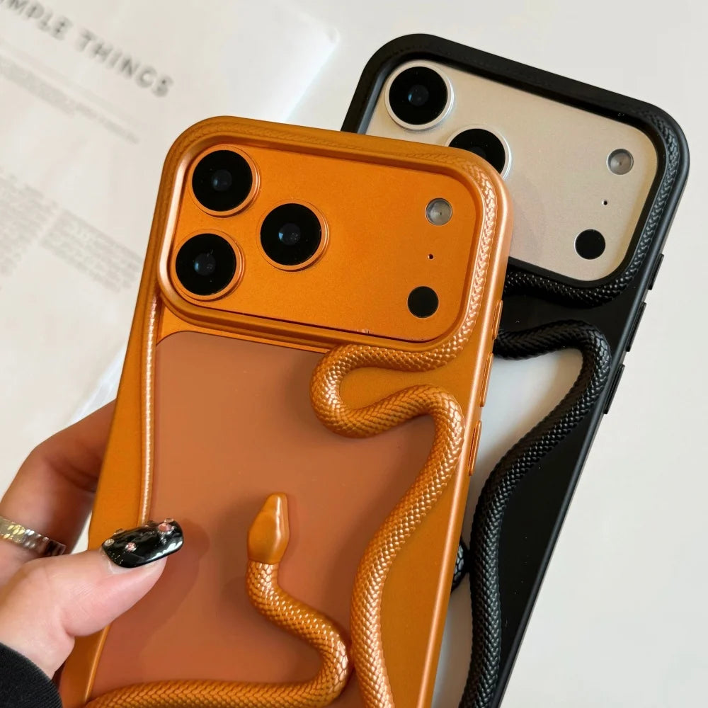 Luxury Snake Plating Armor Case - sky-case