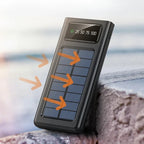 Xiaomi Solar Power Bank 200000mAh Built-in Cables Solar Charger 2 External USB Ports with LED Light Ultra Fast Charger Powerbank - sky-case
