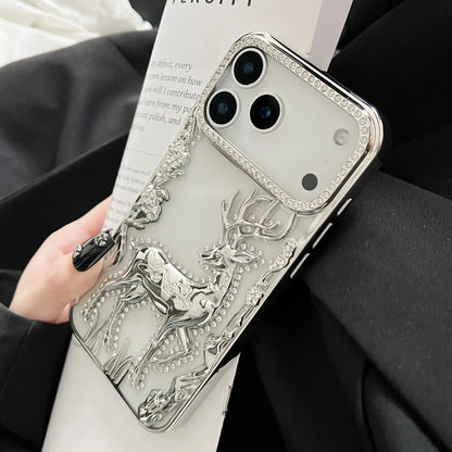 Bling Diamond Hollow Deer Case For iPhone - sky-case