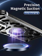 Titanium Metal Magnetic Holder Phone Cover for iPhone 15 14 Pro Max - sky-case