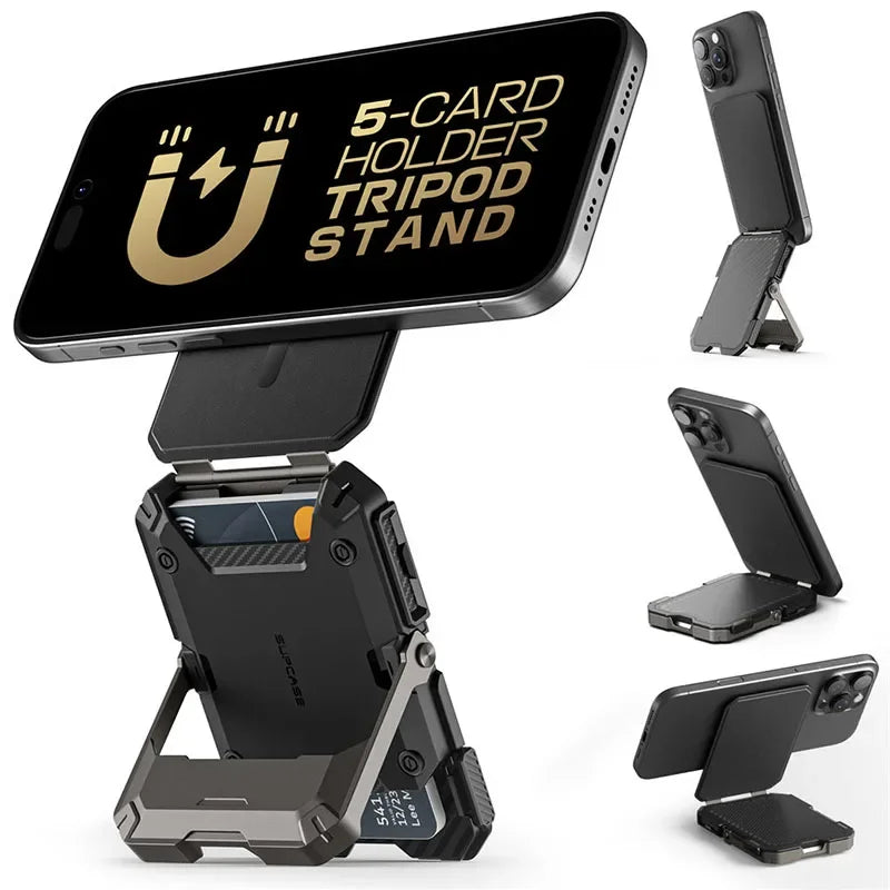 Magnetic Tripod Phone Stand Credit Card Holder - sky-case