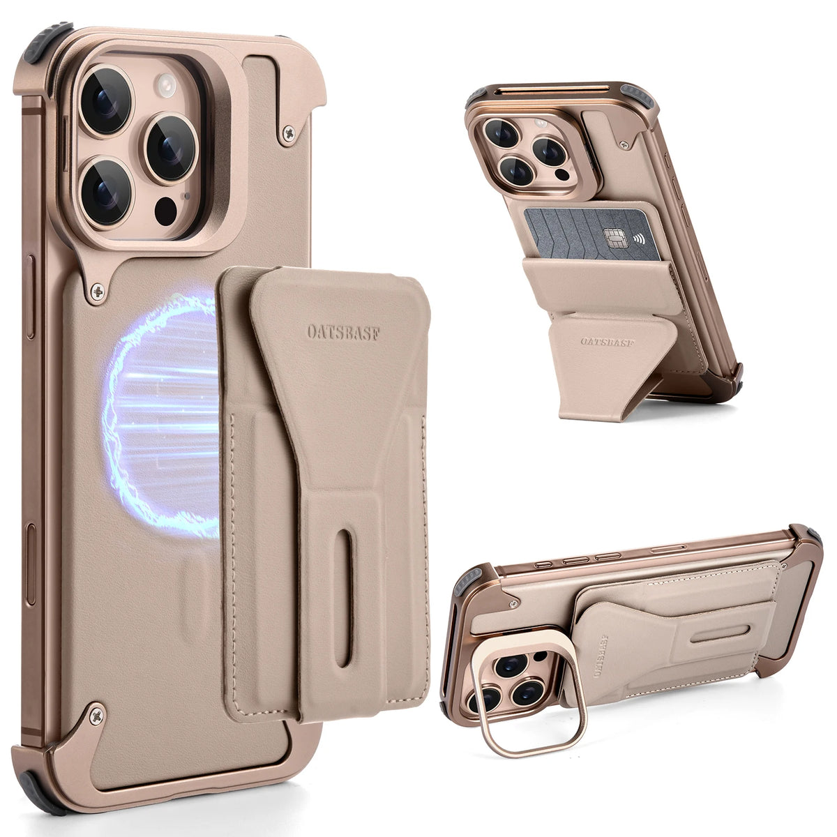Luxury Stand Magnetic Card Holder Protective Cover - sky-case