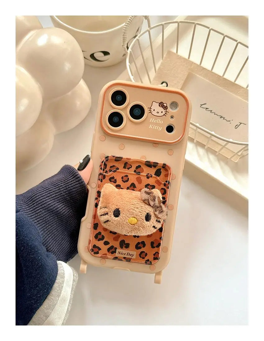 Kawaii HelloKitty Lanyard Strap Case - sky-case