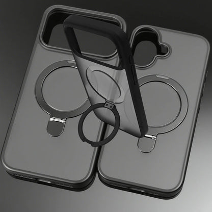 MagSafe Magnetic Case with Finger Ring for iPhone 17 with Shock-Absorbing Back Cover - sky-case