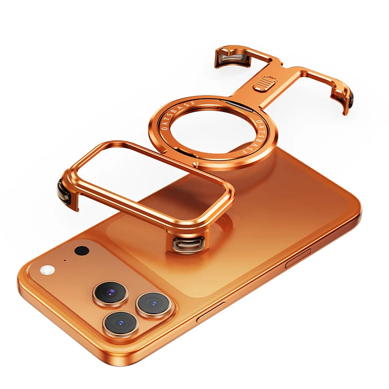 Luxury aluminum alloy case with a 360-degree rotating frame - sky-case