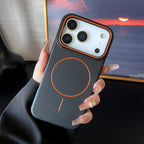Luxury Leather Magnetic Case with Polished Lychee Pattern - sky-case