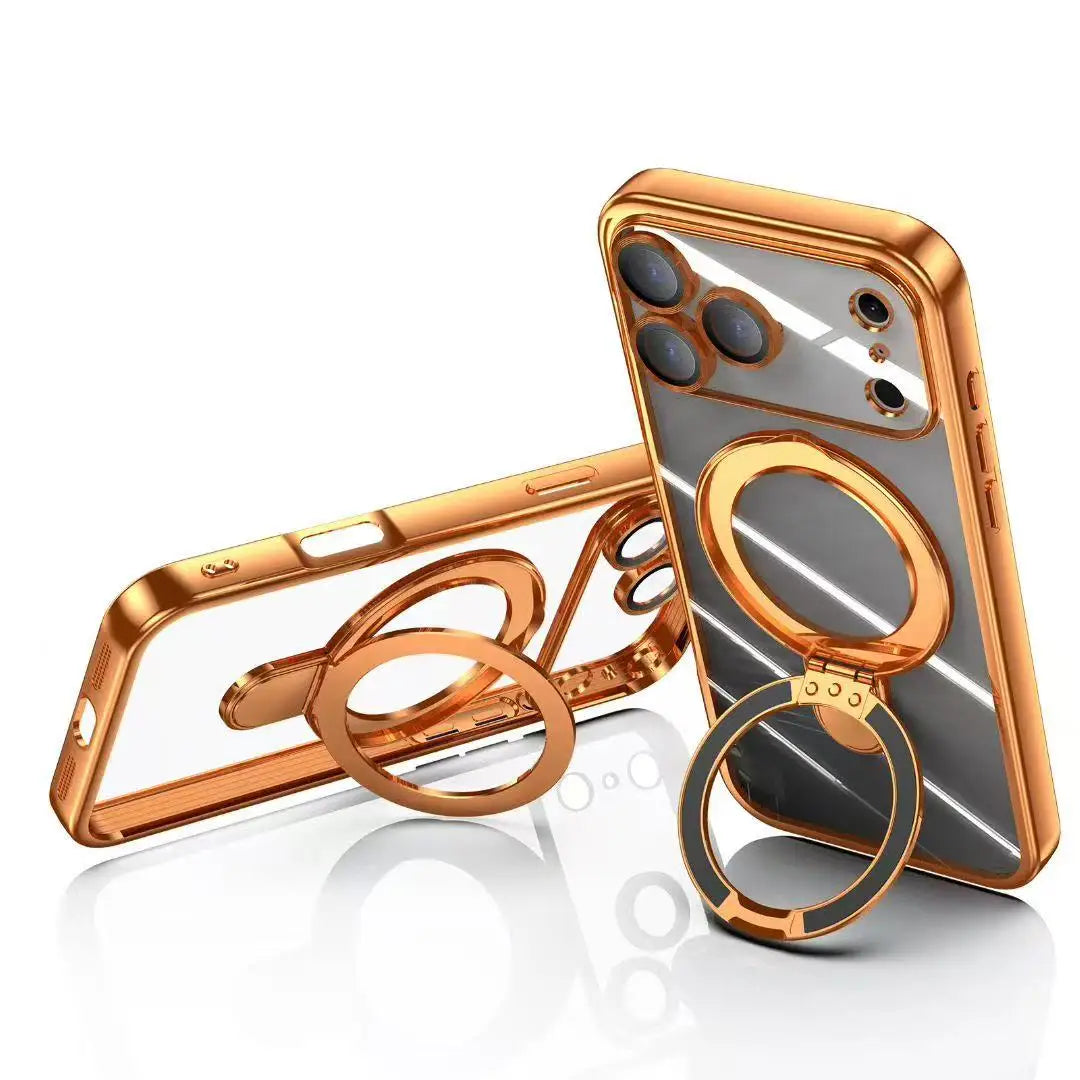 Luxury Plating MagSafe Magnetic Bracket Case - sky-case