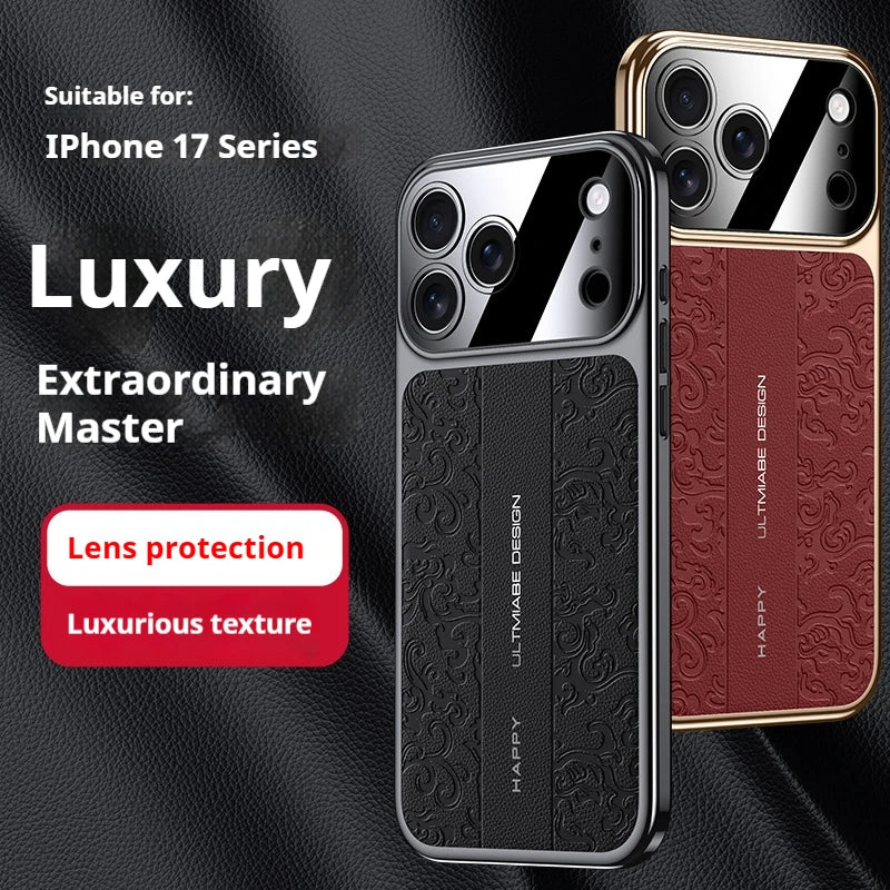 Luxurious Leather Electroplated Case - sky-case