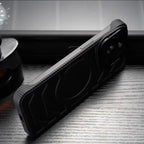 Luxury Carbon Fiber Style Magnetic Phone Cover - sky-case