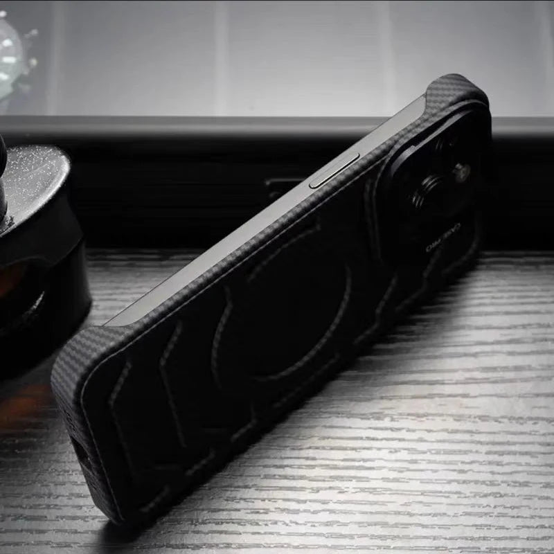 Luxury Carbon Fiber Magnetic Phone Cover