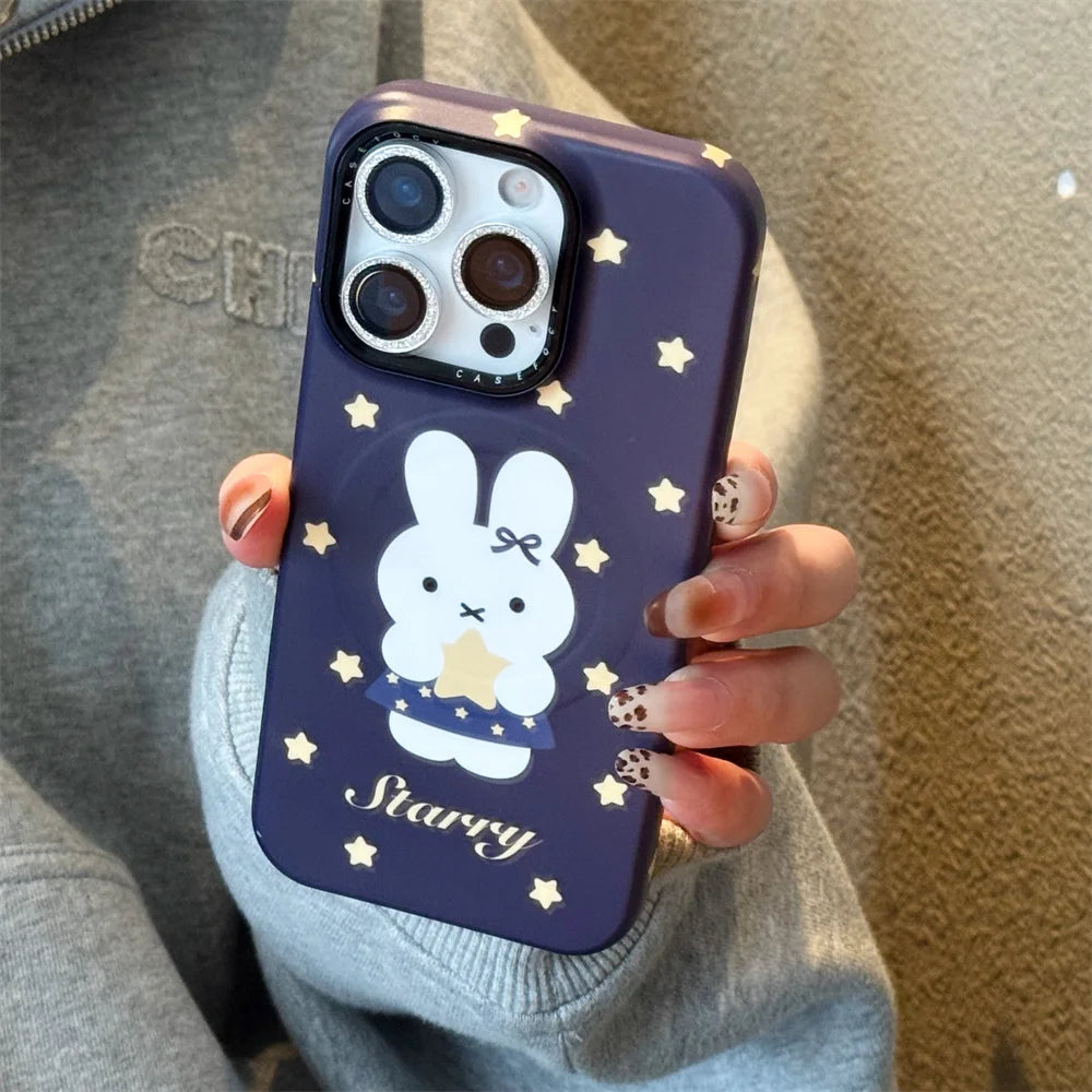 Kawaii Star 3D Bunny MagSafe Case - sky-case