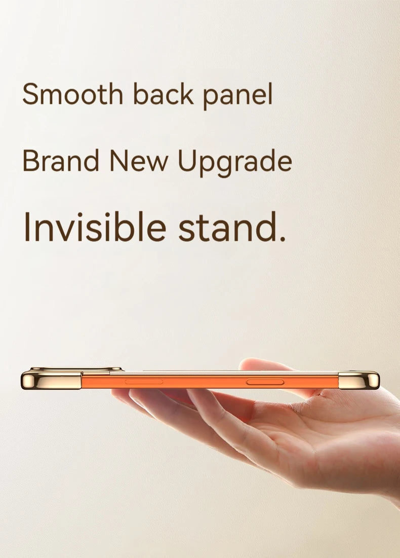 High-End Leather Magnetic Bracket Case - sky-case