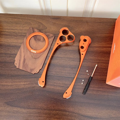 Walnut Wood Magnetic Metal Case - sky-case