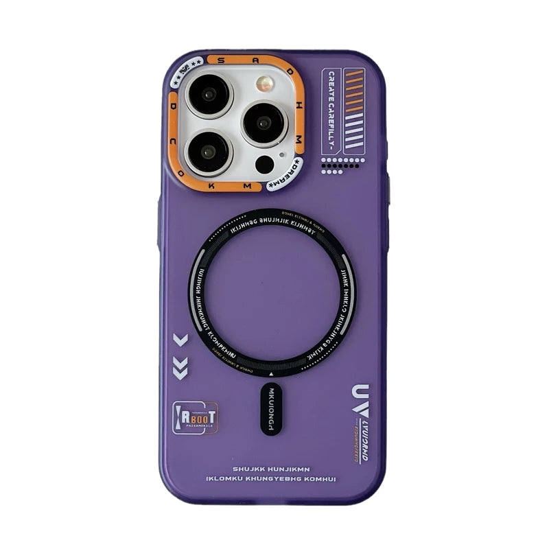 Stylish Magsafe Case for iPhone 13/12 Pro/14/15 Pro/14 Pro Max - Matte Finish with Lens Protection & Wireless Charging Compatibility Purple / For iPhone 15 pro max - sky-case