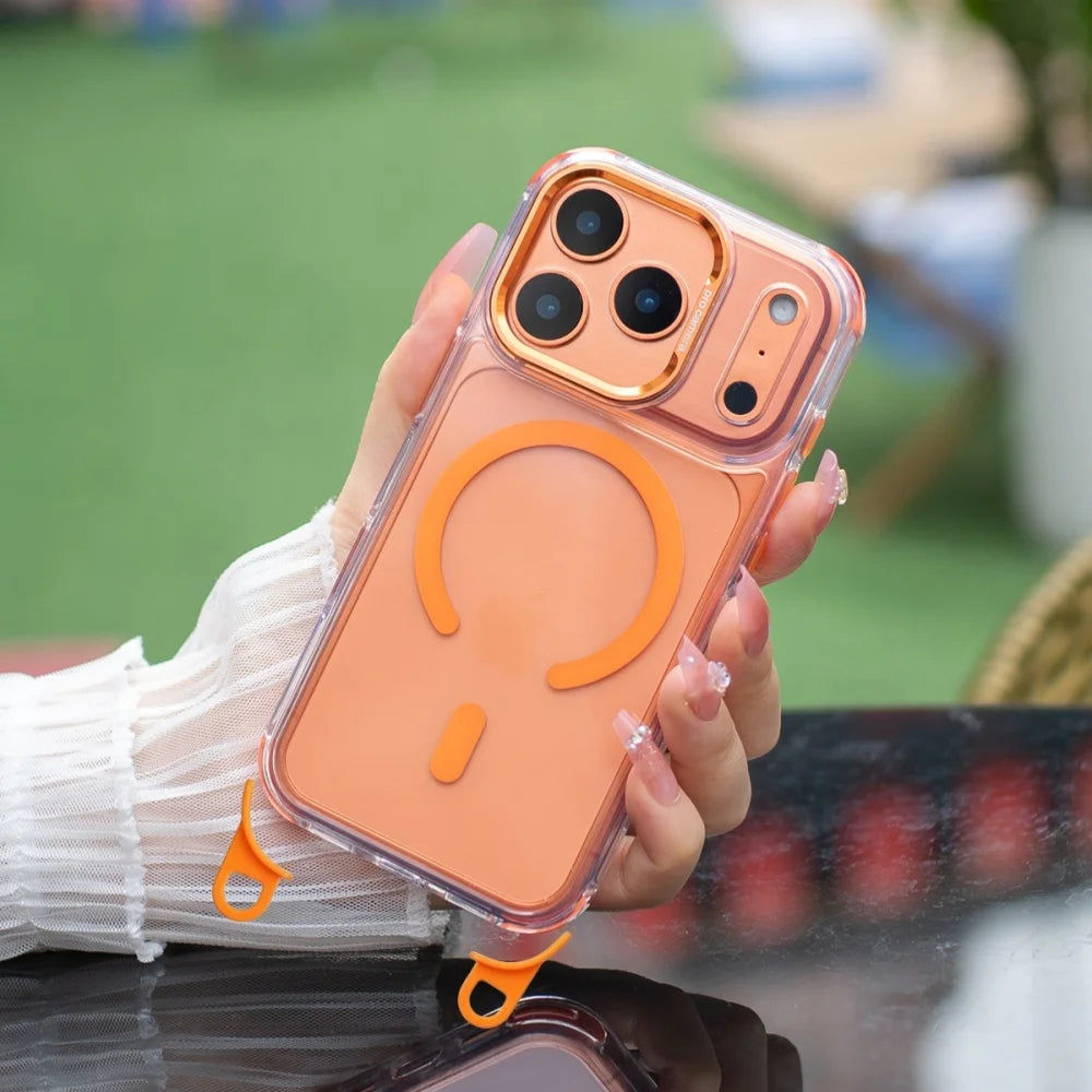 MagSafe Clear Necklace Lanyard Case - sky-case