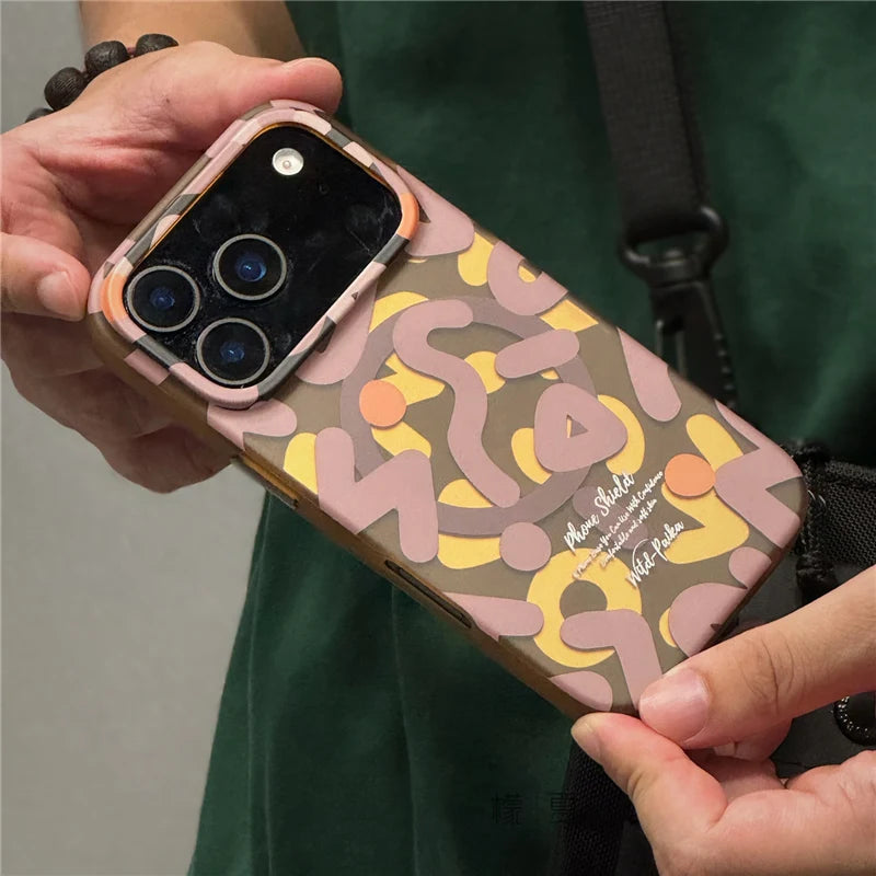 Trendy Graffiti MagSafe Matte Case - sky-case