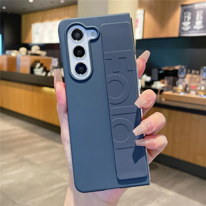 Luxury Soft Silicone Phone Case with Wrist Strap for Samsung - sky-case