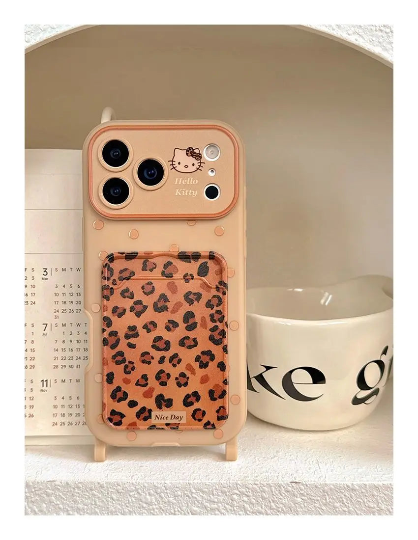 Kawaii HelloKitty Lanyard Strap Case - sky-case