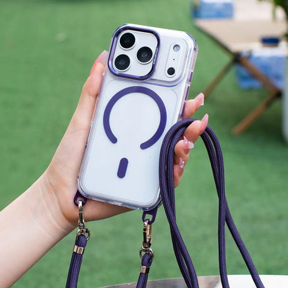 MagSafe Clear Necklace Lanyard Case - sky-case