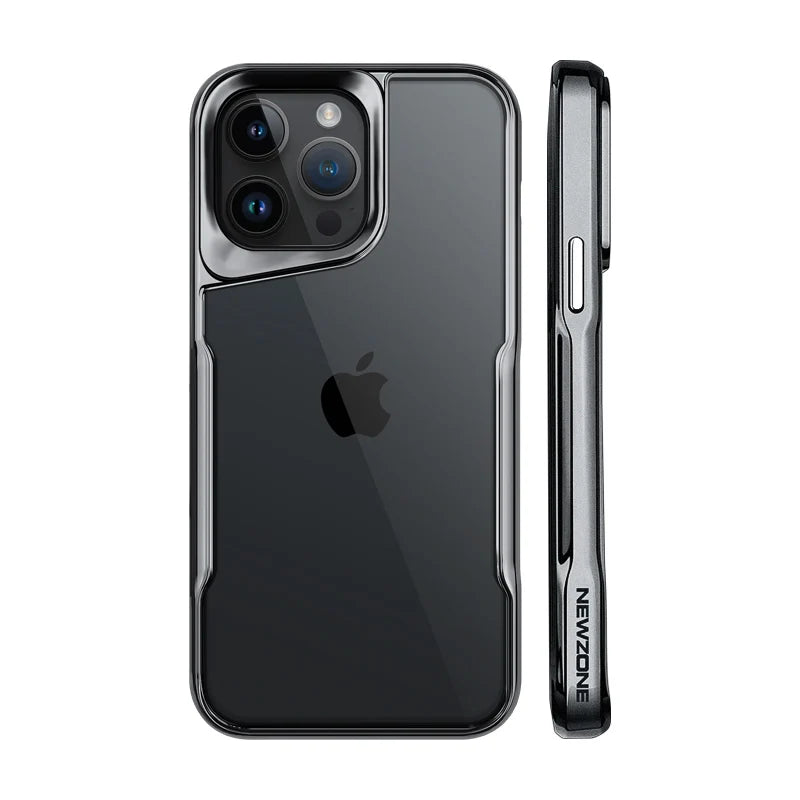 Luxury High Transparent Plating Soft Phone Cover For iPhone 15 Pro Max Titanium Gray / For iPhone 15 Pro Max - sky-case