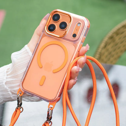 MagSafe Clear Necklace Lanyard Case - sky-case