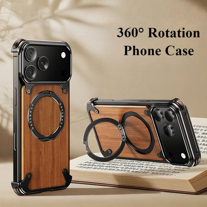 Luxury Solid Wood Magnetic Protective Case - sky-case
