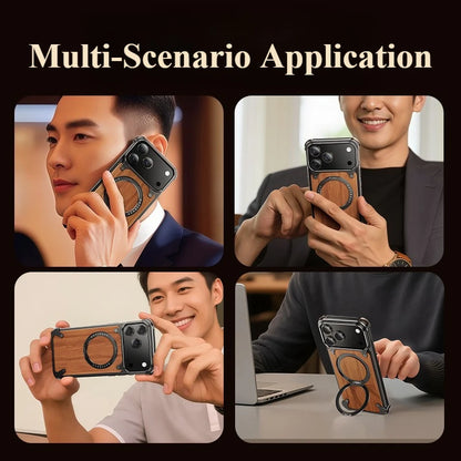 Luxury Solid Wood Magnetic Protective Case - sky-case