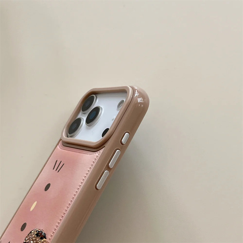 Luxury Flash Drill Bow Leather Fashion Case - sky-case