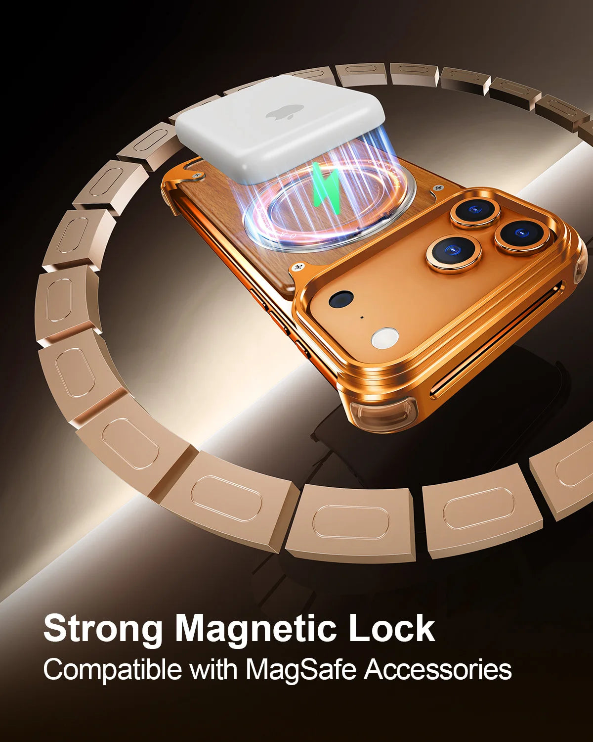 Luxury Solid Wood Magnetic Protective Case - sky-case