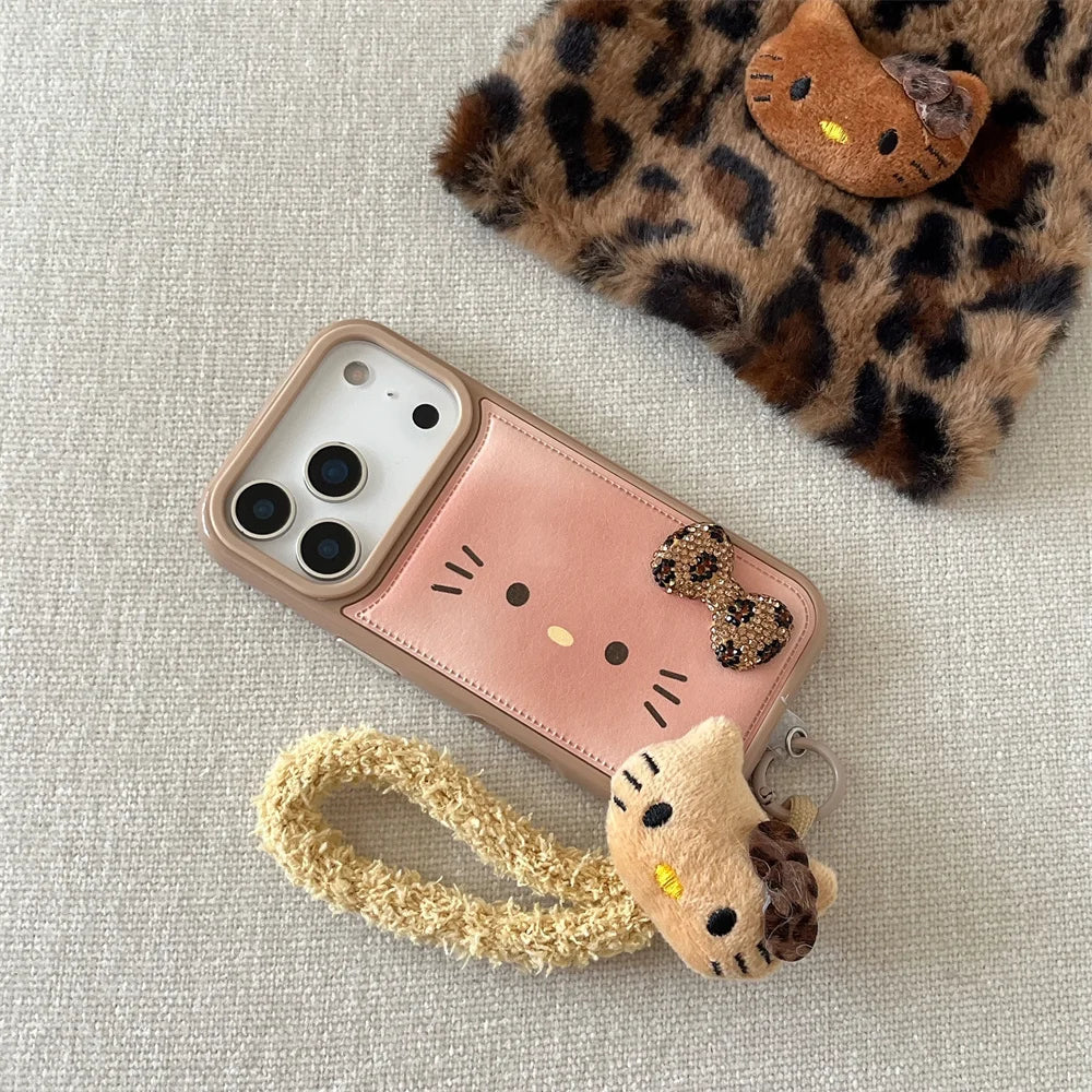 Luxury Flash Drill Bow Leather Fashion Case - sky-case