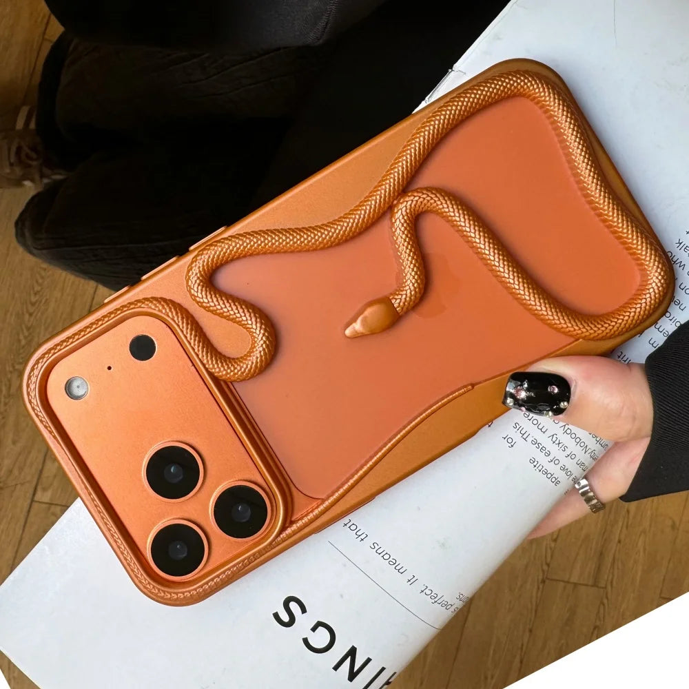 Luxury Snake Plating Armor Case - sky-case