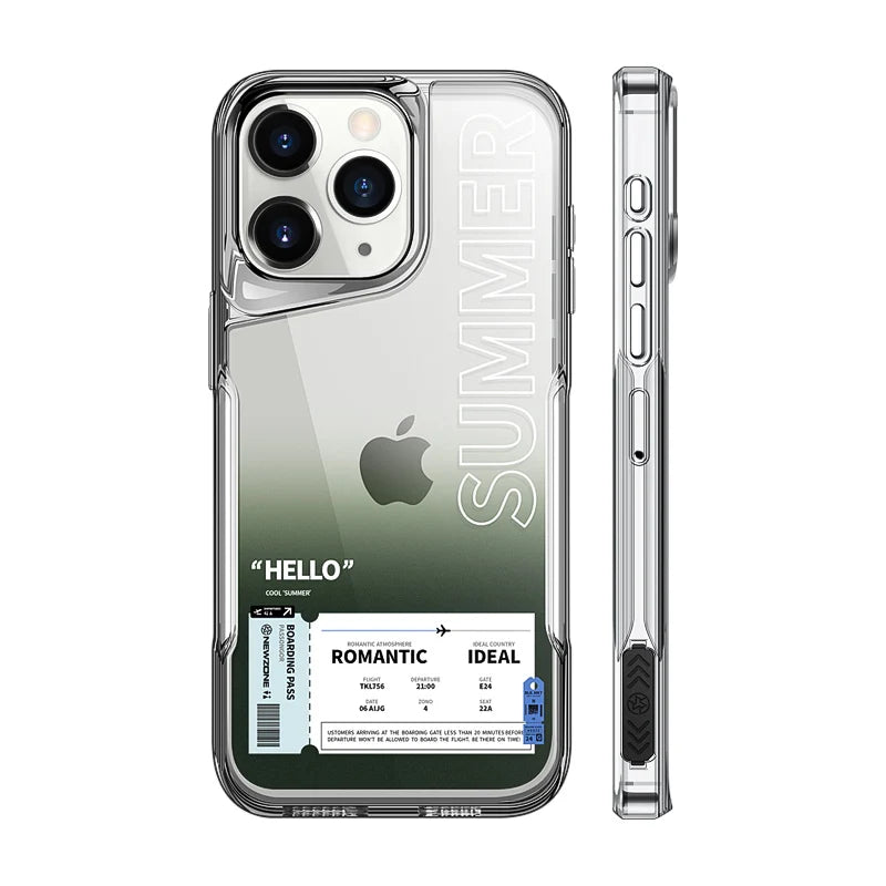 Luxury High Transparent Plating Soft Phone Cover For iPhone 15 Pro Max Gradient Grey / For iPhone 15 Pro Max - sky-case