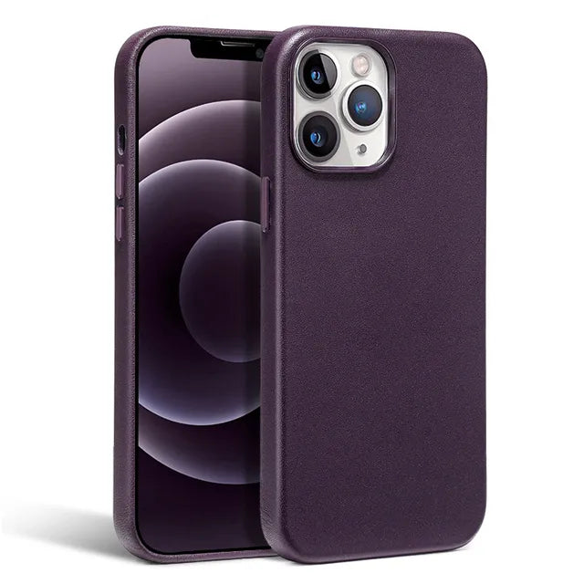 Luxury Leather Magnetic Compatible with Magsafe Case for All iPhone - sky-case