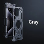 New Anti-Fall Aluminium Phone Cover Gray / For iPhone 15 - sky-case