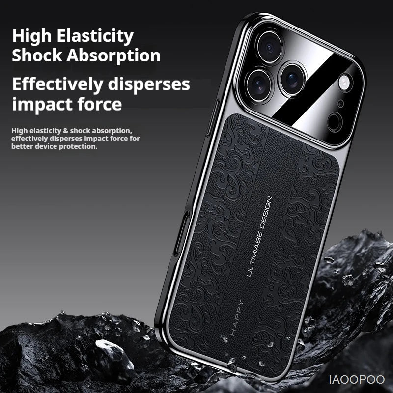 Luxurious Leather Electroplated Case - sky-case